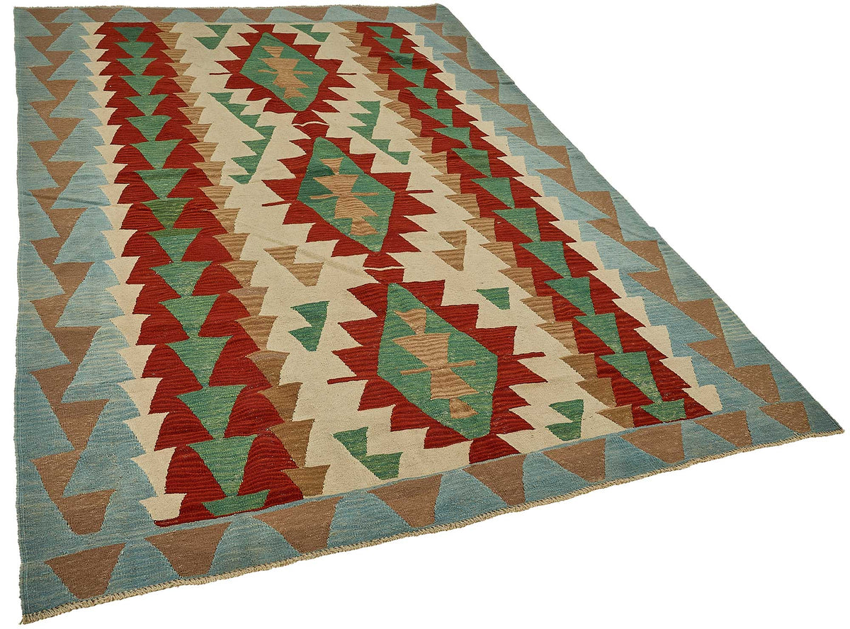 6x9 Handwoven Turkish Kilim Rug - 50629