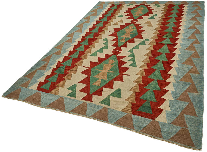 6x9 Handwoven Turkish Kilim Rug - 50629