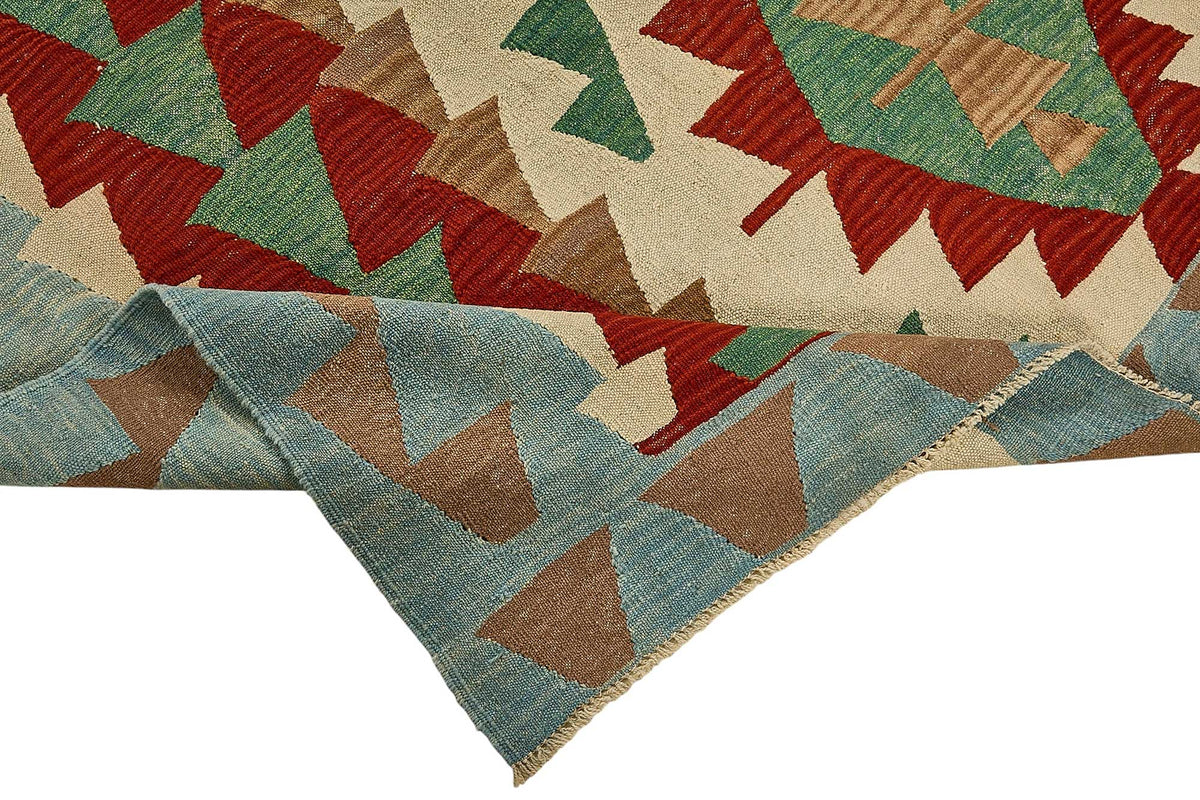 6x9 Handwoven Turkish Kilim Rug - 50629