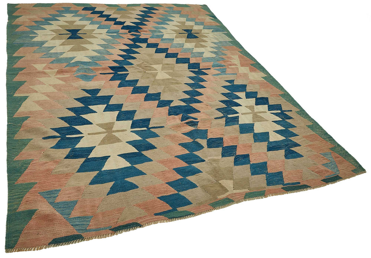 7x9 Handwoven Turkish Kilim Rug - 50630