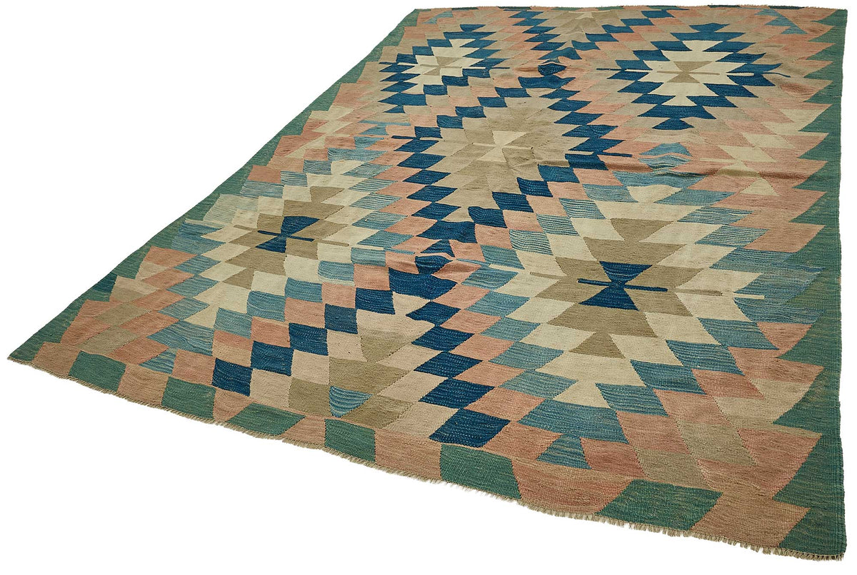 7x9 Handwoven Turkish Kilim Rug - 50630