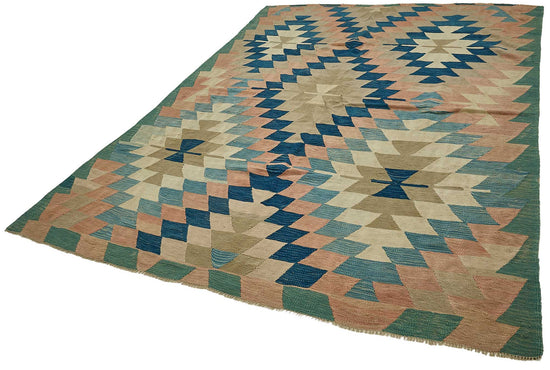7x9 Handwoven Turkish Kilim Rug - 50630