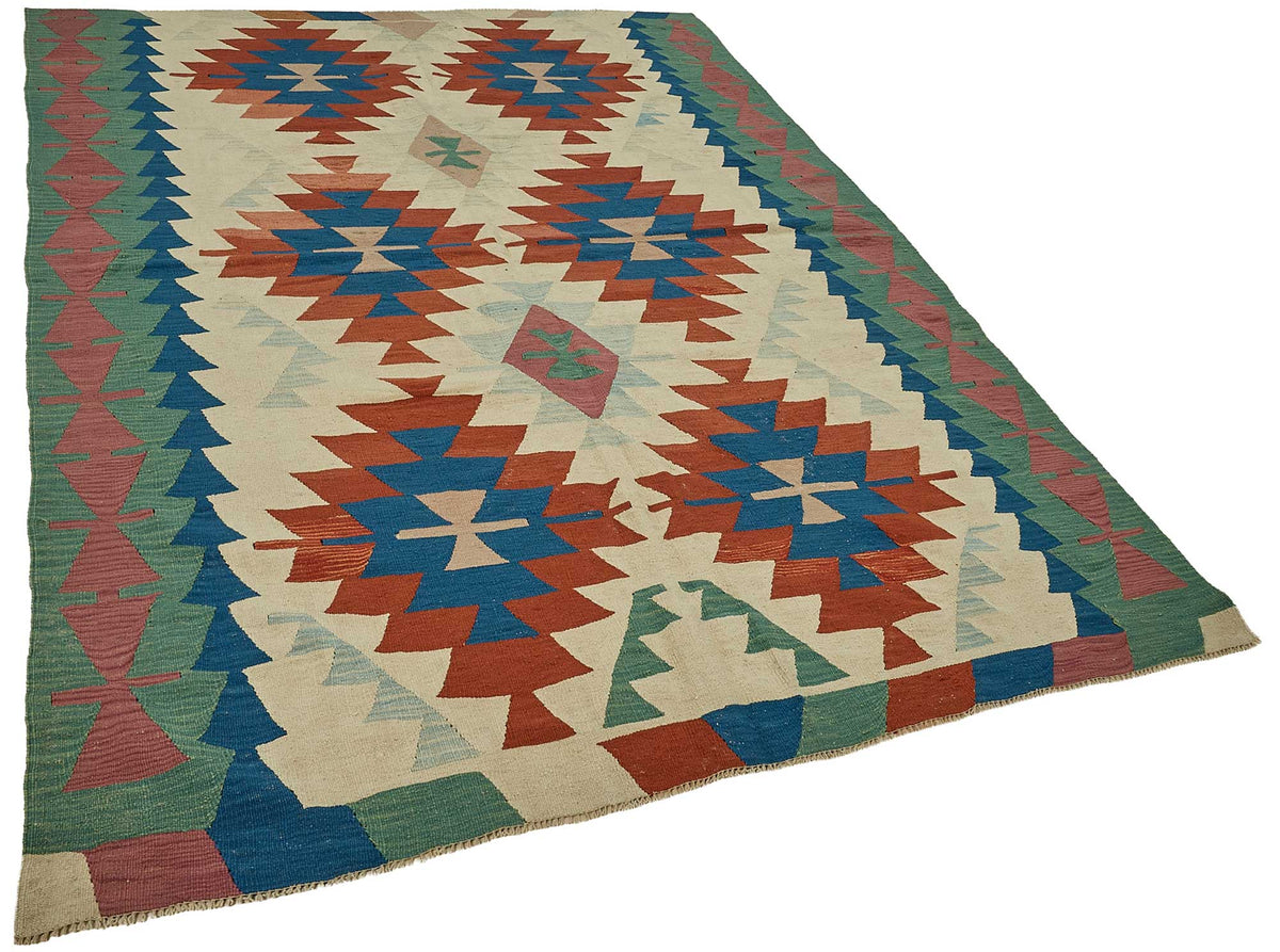 6x9 Handwoven Turkish Kilim Rug - 50631