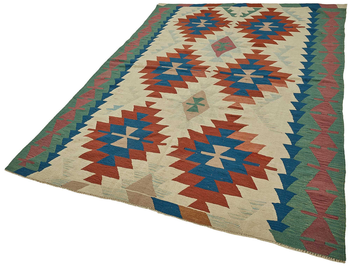 6x9 Handwoven Turkish Kilim Rug - 50631