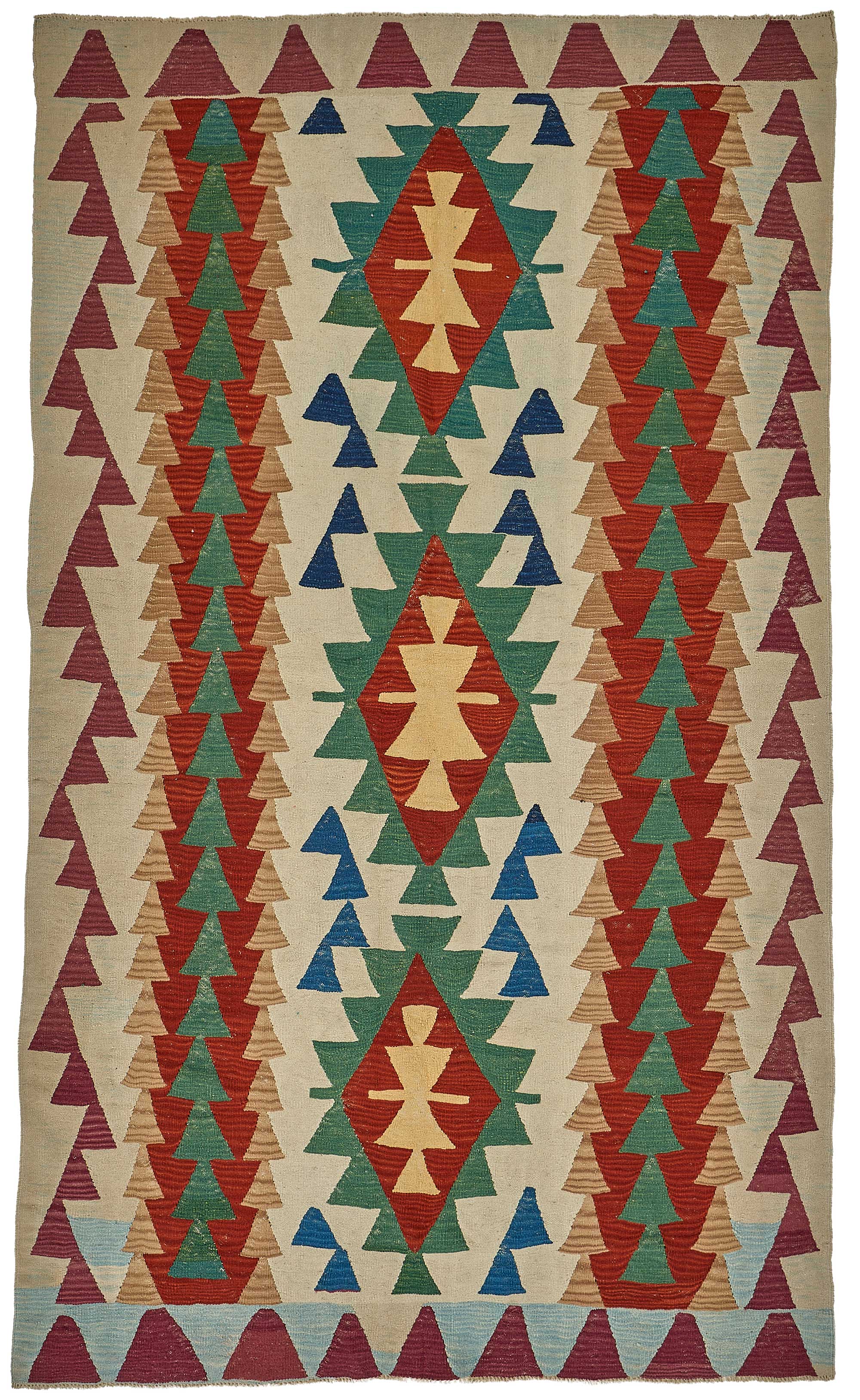 6x10 Handwoven Turkish Kilim Rug - 50632