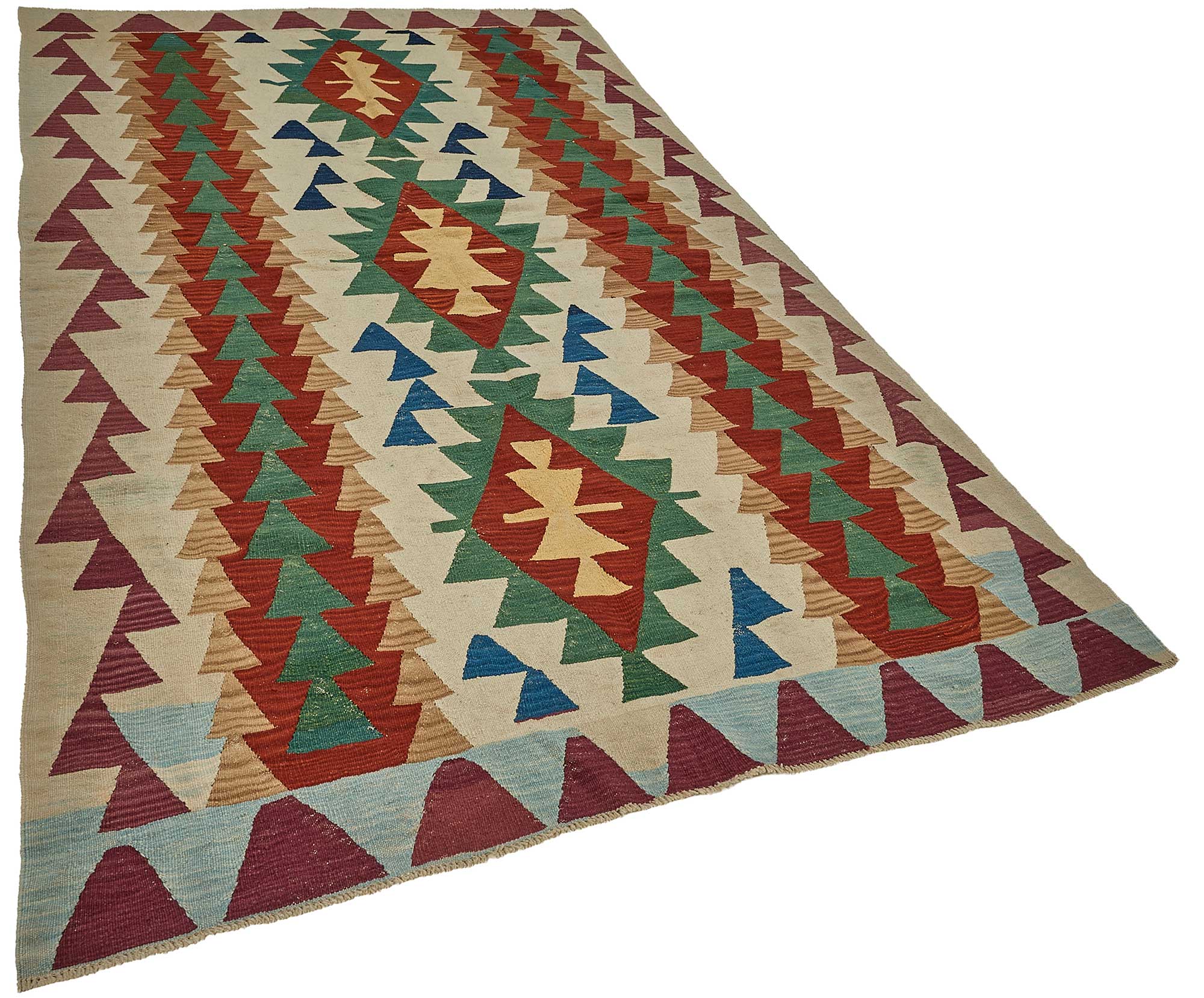 6x10 Handwoven Turkish Kilim Rug - 50632
