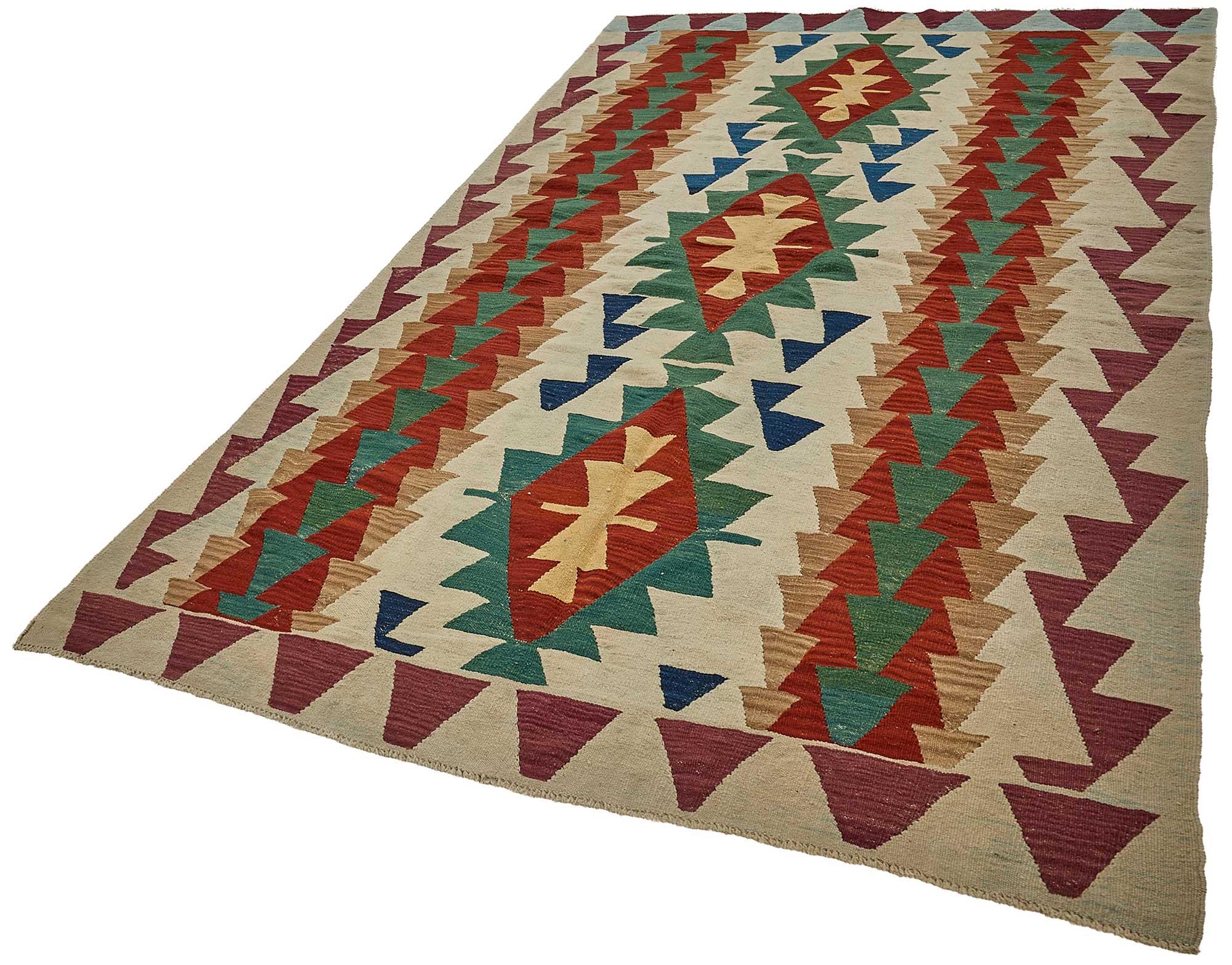 6x10 Handwoven Turkish Kilim Rug - 50632