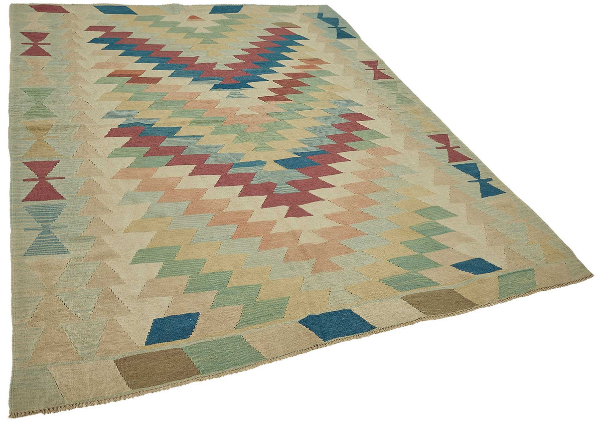6x8 Handwoven Turkish Kilim Rug - 50633