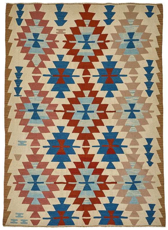 6x9 Handwoven Turkish Kilim Rug - 50634