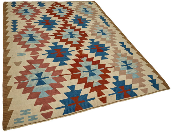 6x9 Handwoven Turkish Kilim Rug - 50634