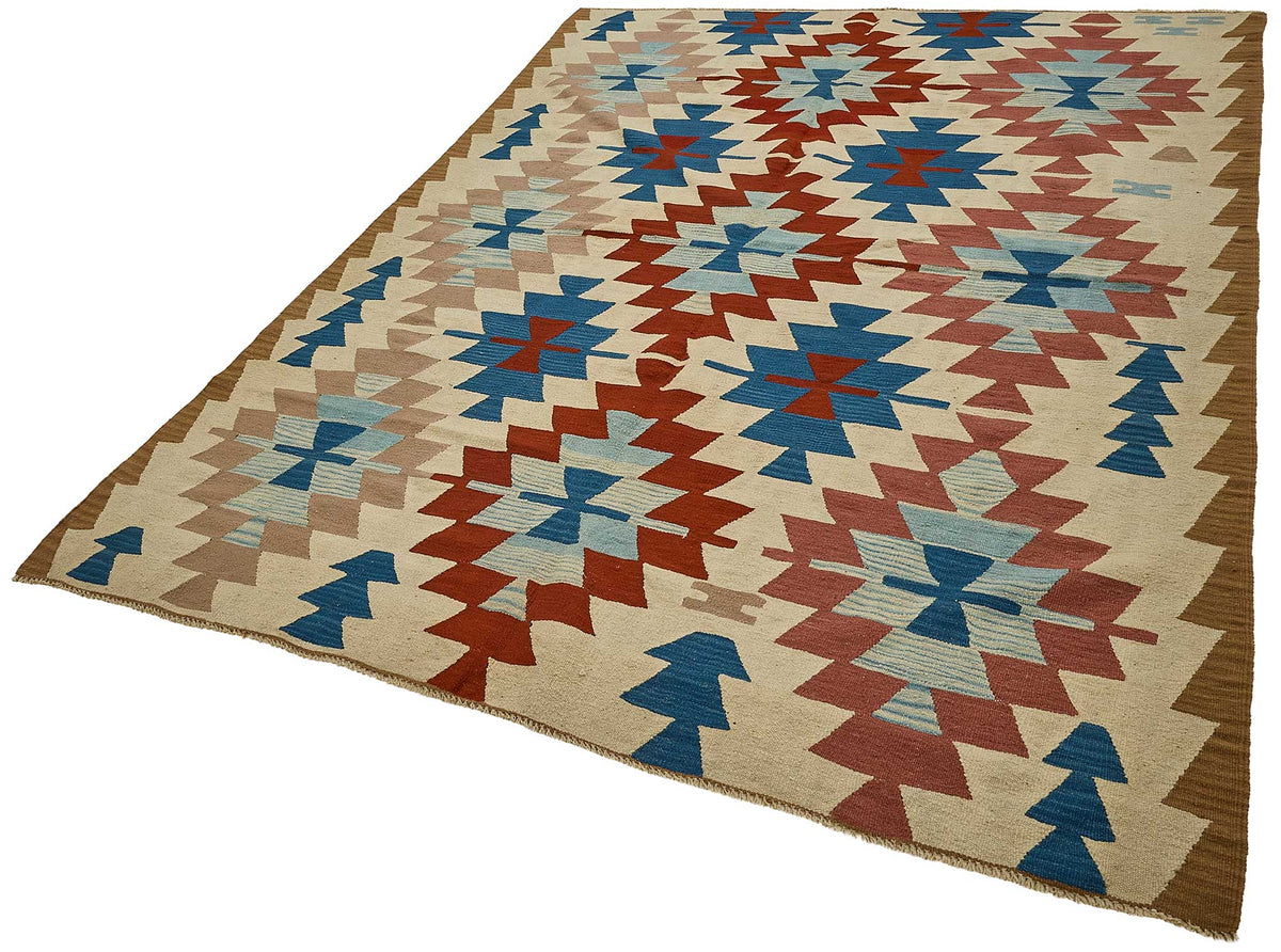 6x9 Handwoven Turkish Kilim Rug - 50634