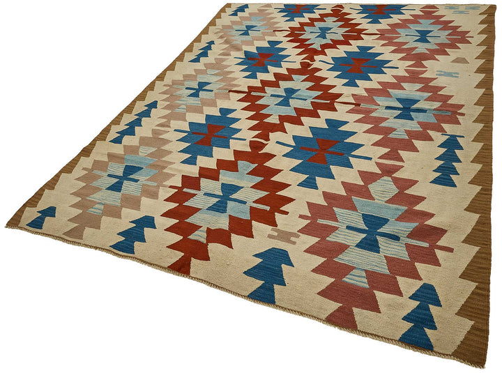 6x9 Handwoven Turkish Kilim Rug - 50634