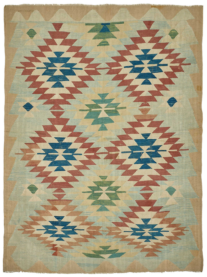6x8 Handwoven Turkish Kilim Rug - 50635