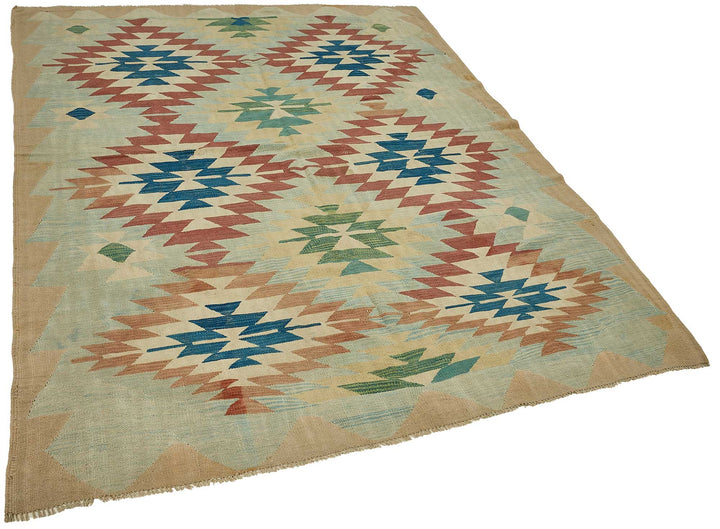 6x8 Handwoven Turkish Kilim Rug - 50635