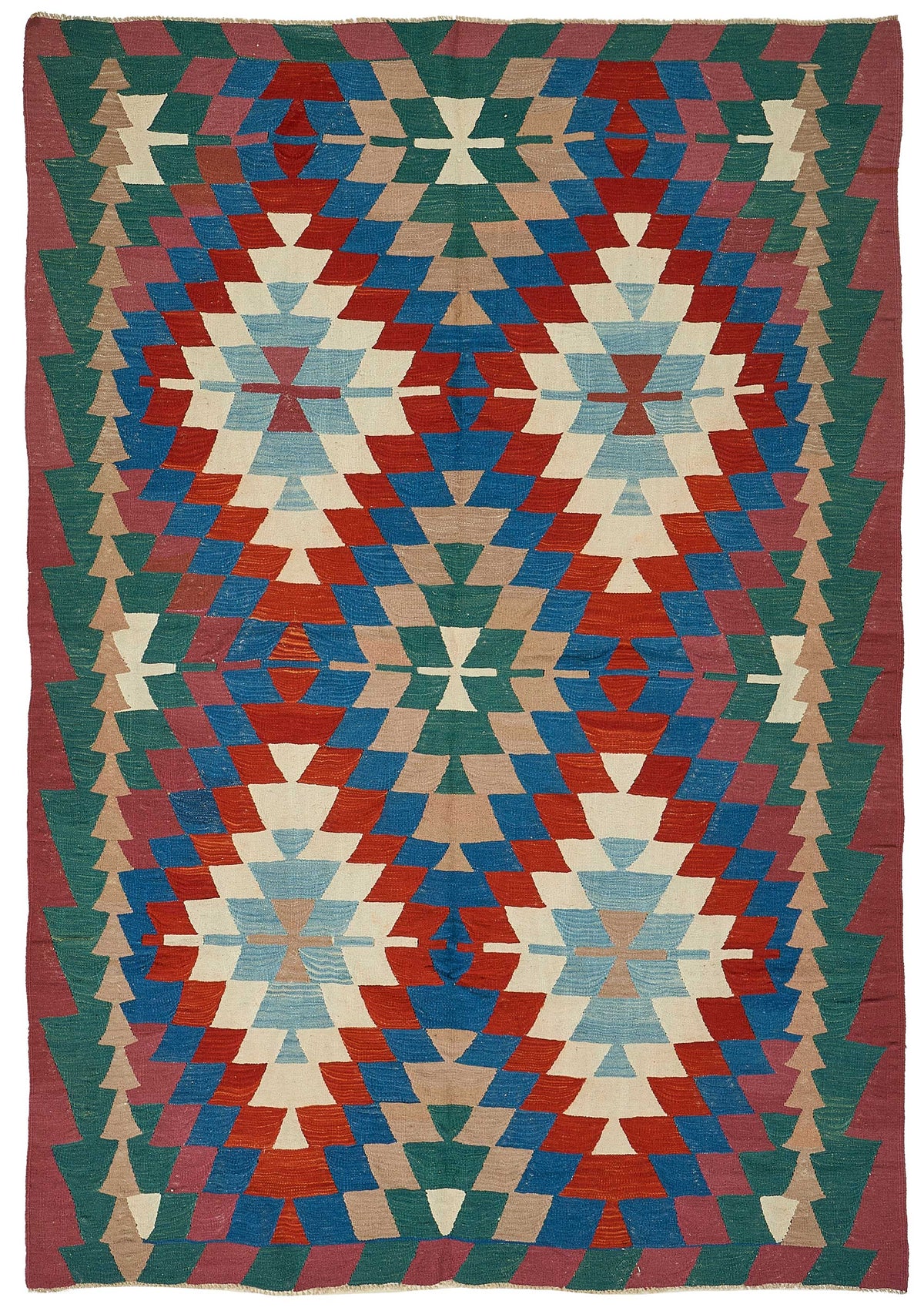 6x9 Handwoven Turkish Kilim Rug - 50637