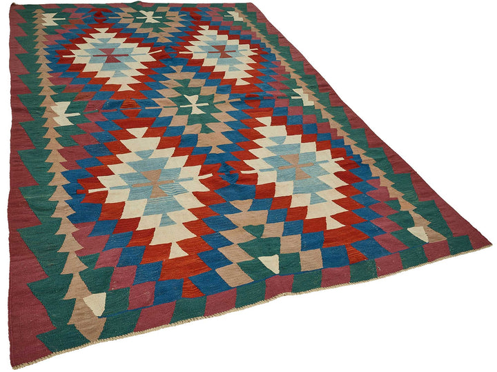 6x9 Handwoven Turkish Kilim Rug - 50637