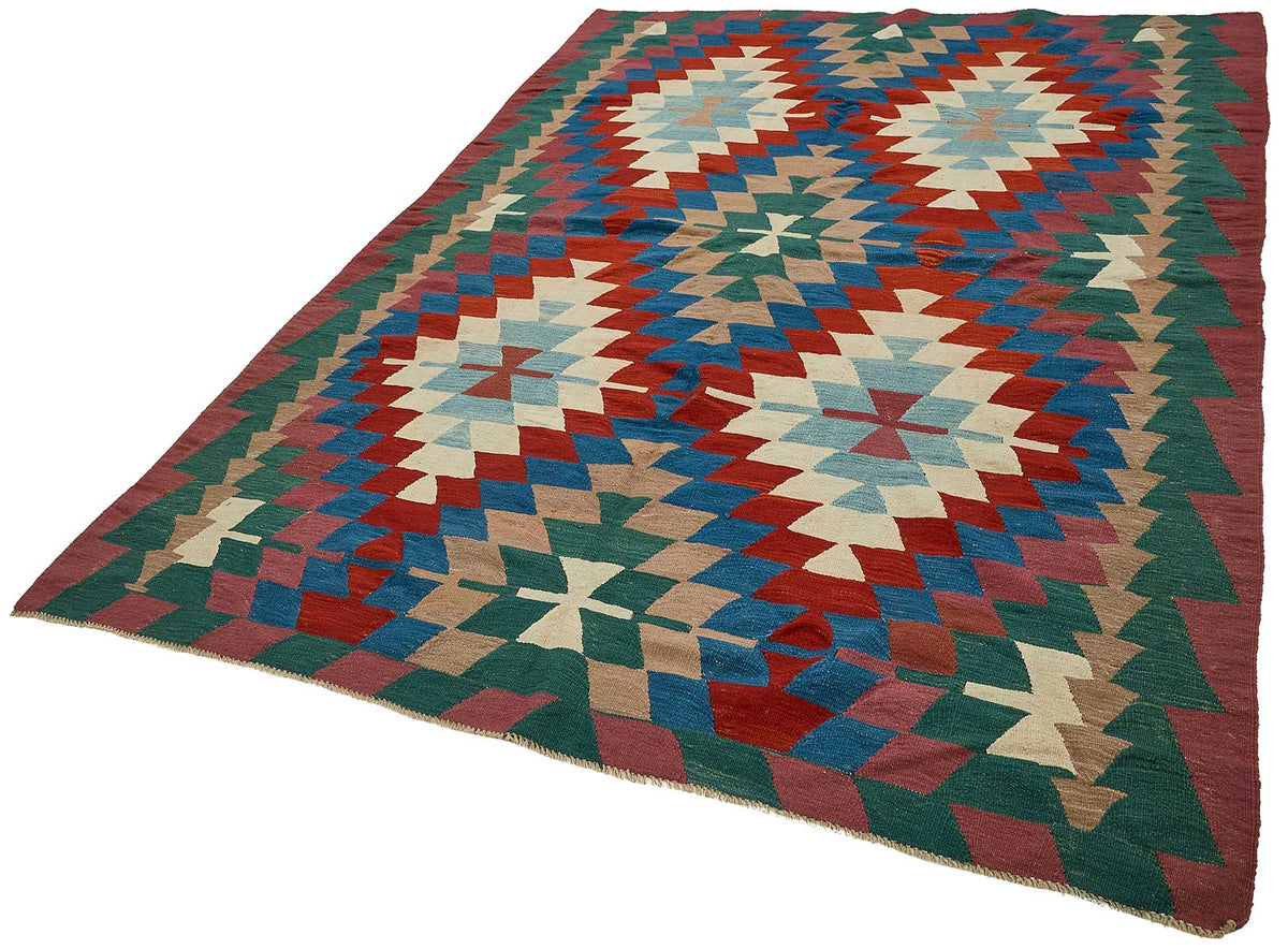 6x9 Handwoven Turkish Kilim Rug - 50637