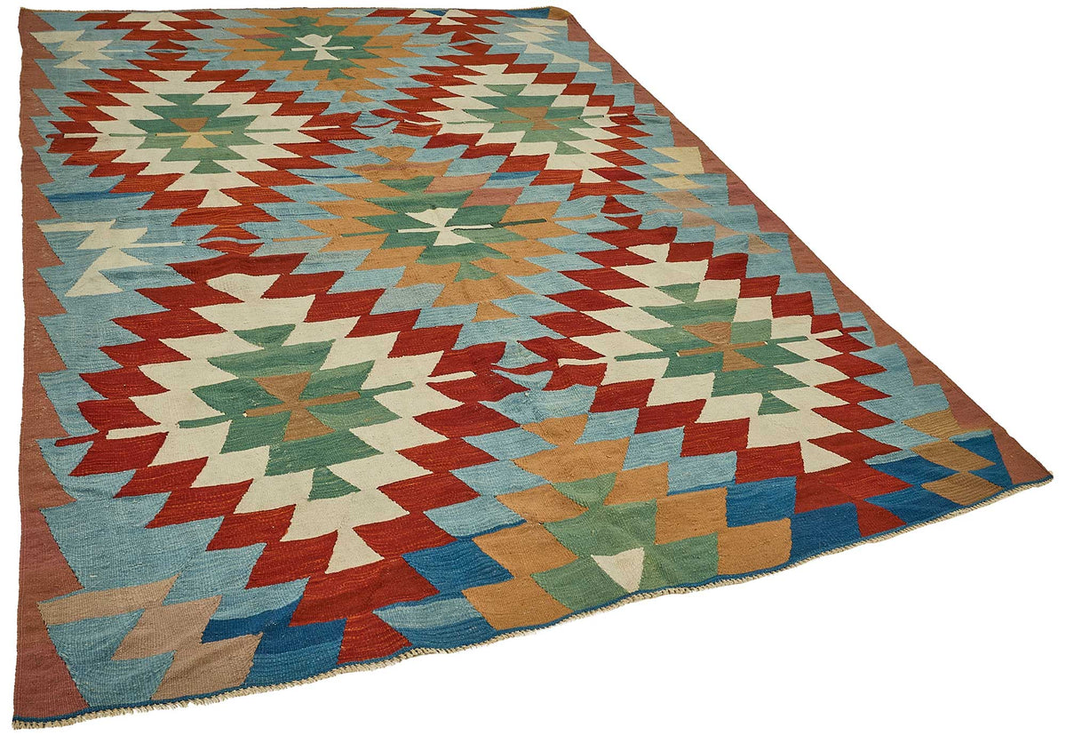 6x9 Handwoven Turkish Kilim Rug - 50639