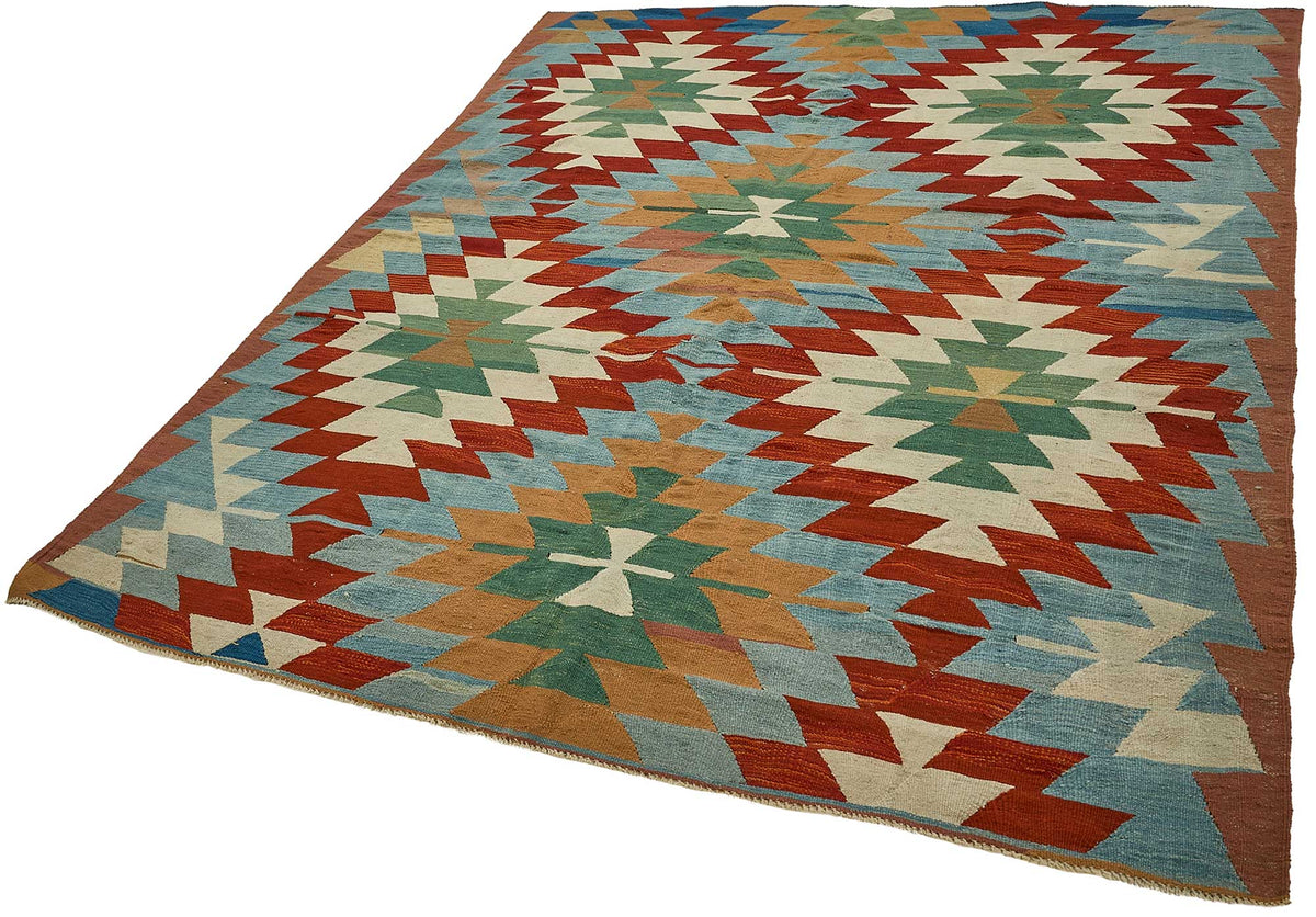 6x9 Handwoven Turkish Kilim Rug - 50639