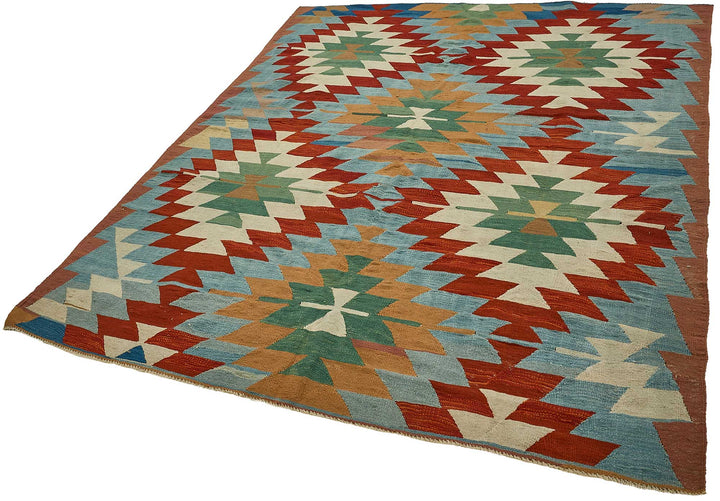 6x9 Handwoven Turkish Kilim Rug - 50639
