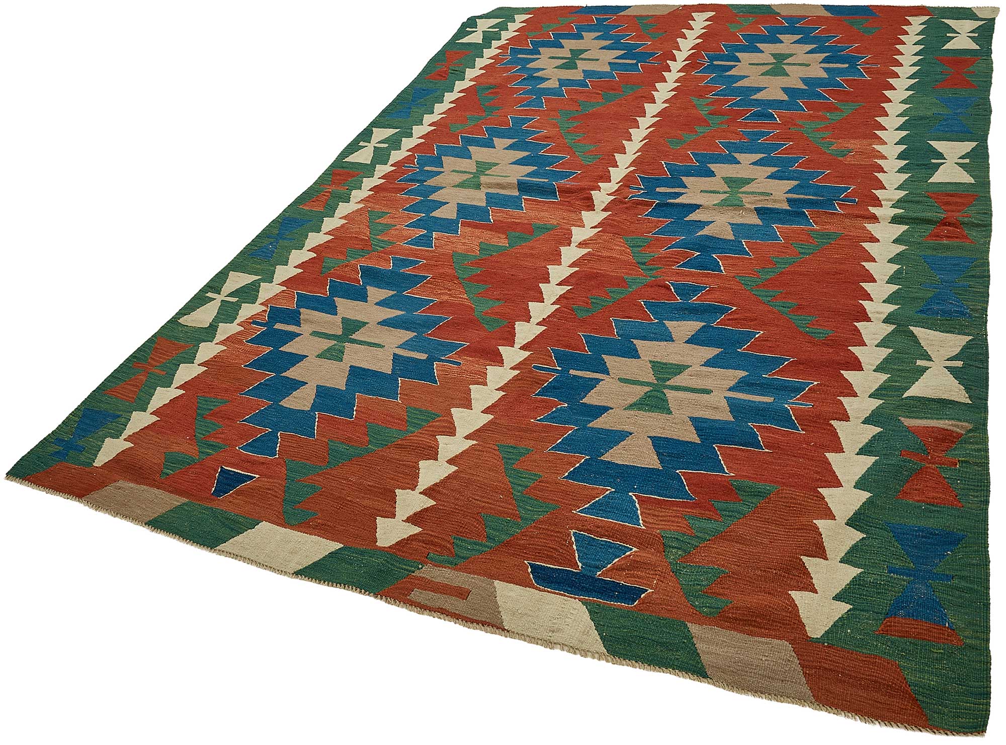 6x9 Handwoven Turkish Kilim Rug - 50640