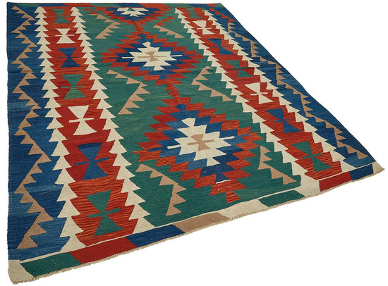 6x8 Handwoven Turkish Kilim Rug - 50641