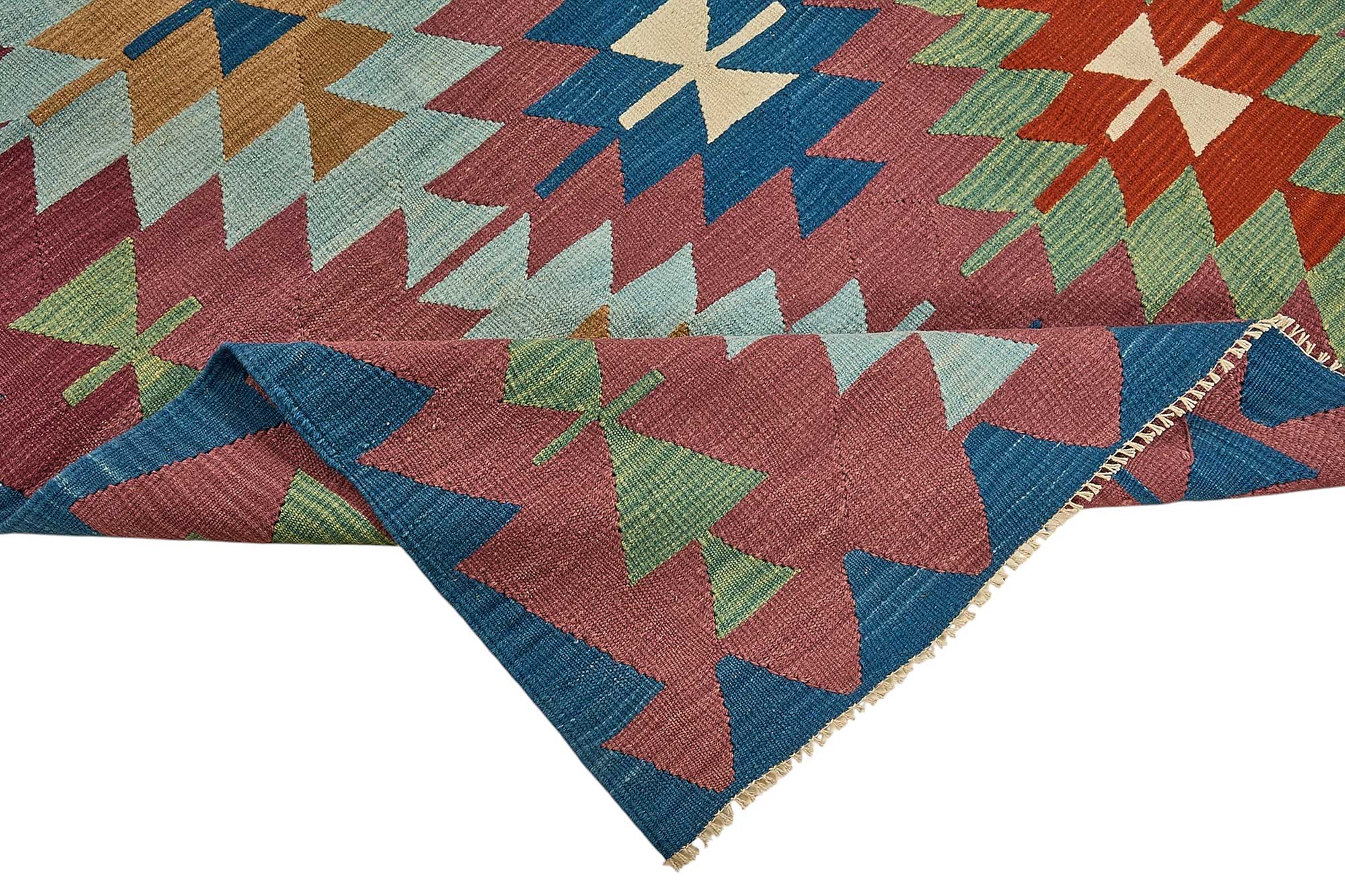6x7 Handwoven Turkish Kilim Rug - 50643