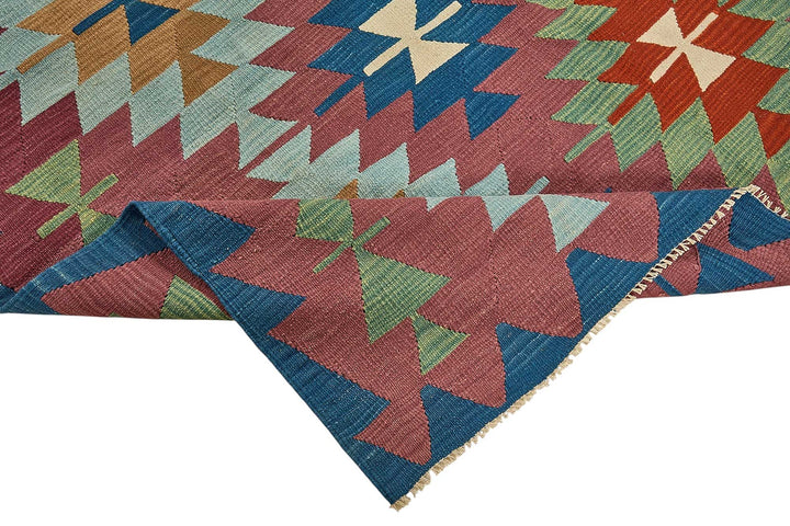 6x7 Handwoven Turkish Kilim Rug - 50643