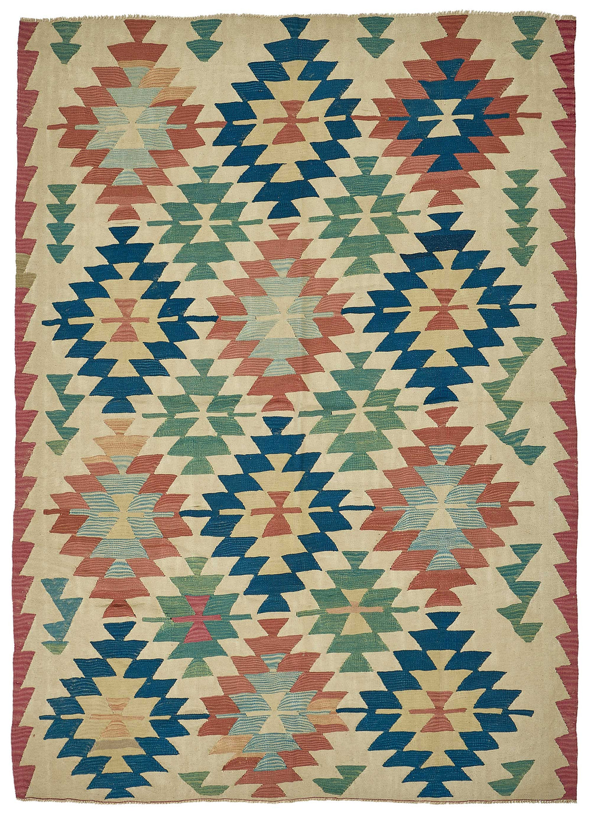 6x9 Handwoven Turkish Kilim Rug - 50644