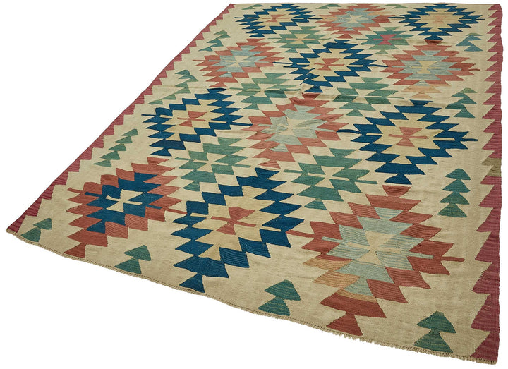 6x9 Handwoven Turkish Kilim Rug - 50644