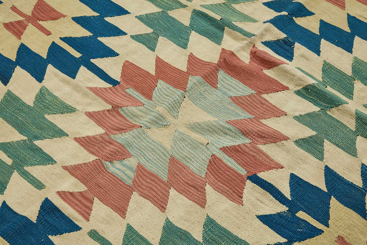 6x9 Handwoven Turkish Kilim Rug - 50644