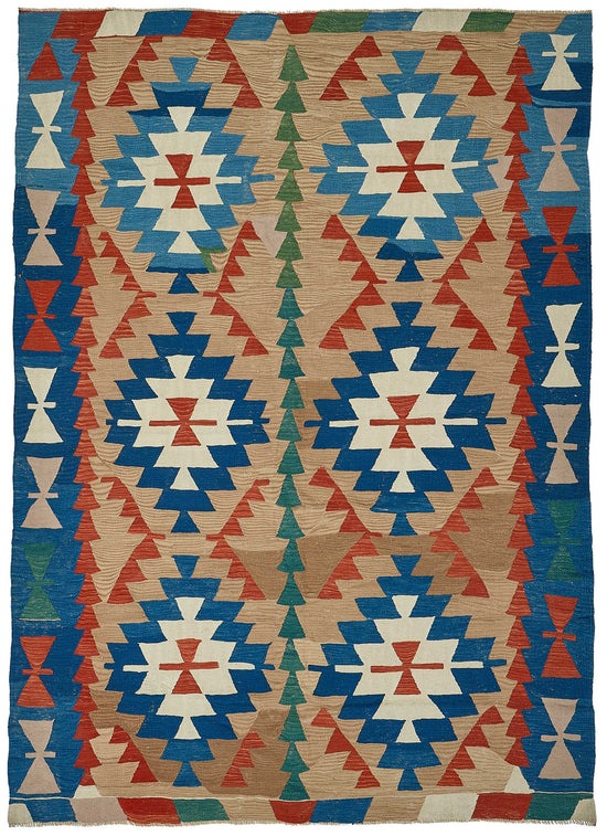 6x9 Handwoven Turkish Kilim Rug - 50645