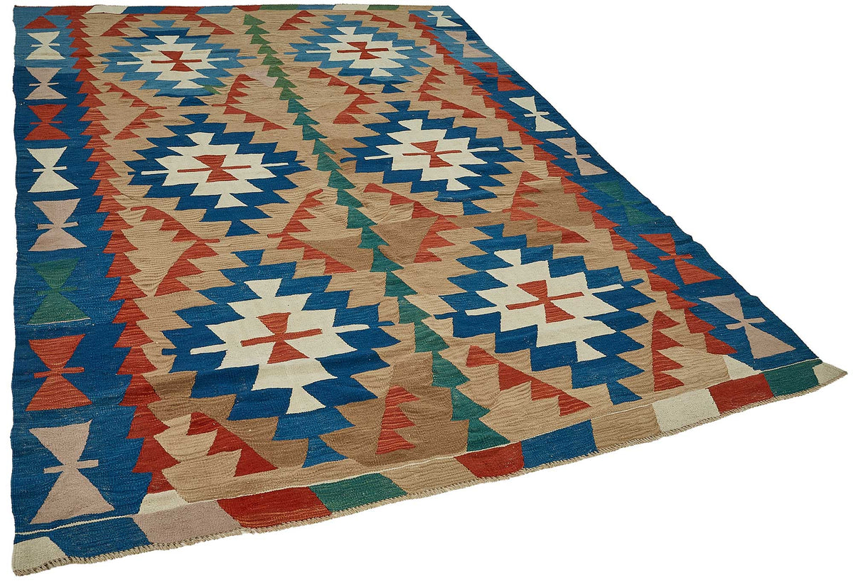 6x9 Handwoven Turkish Kilim Rug - 50645