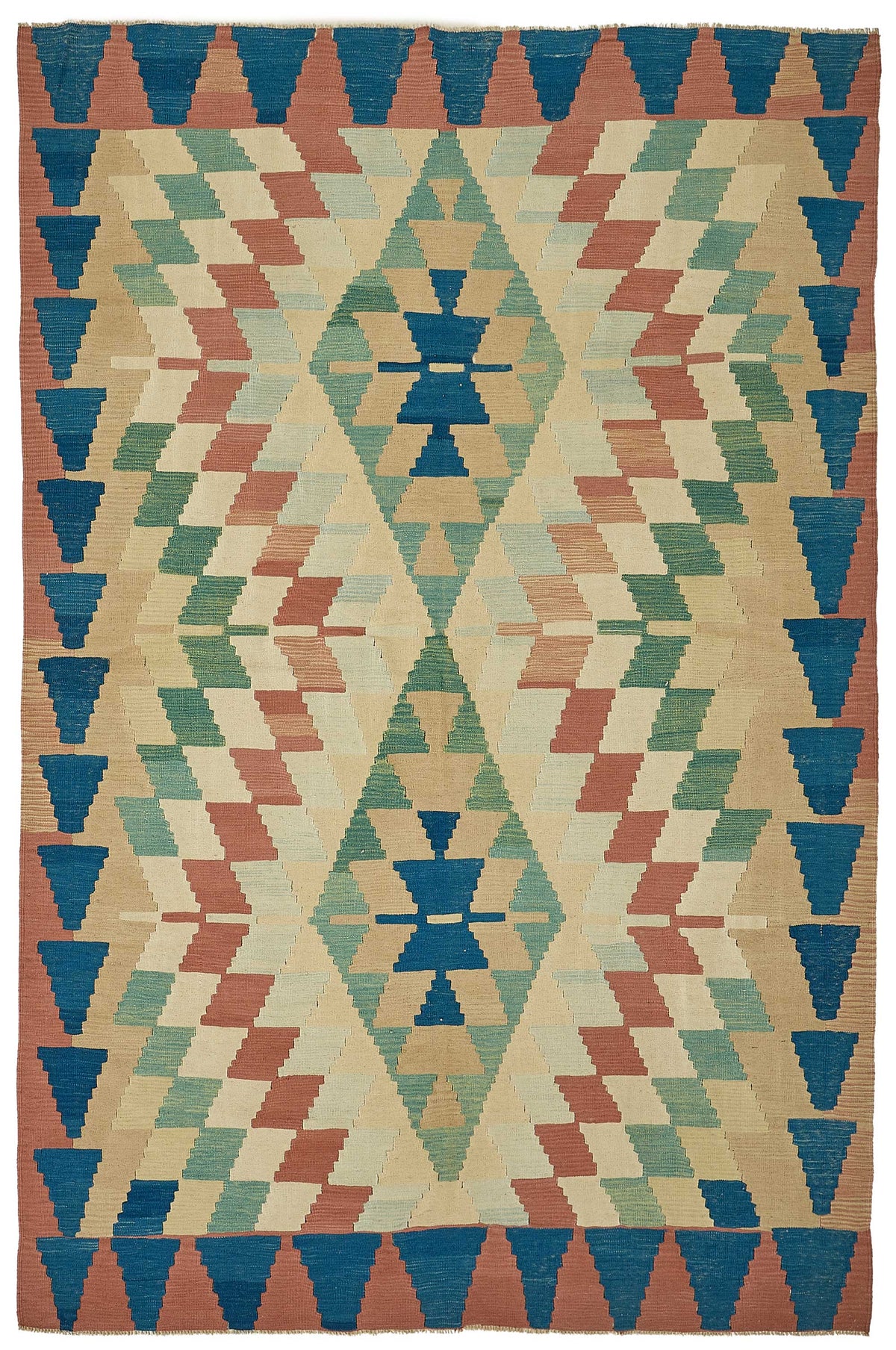 7x10 Handwoven Turkish Kilim Rug - 50646