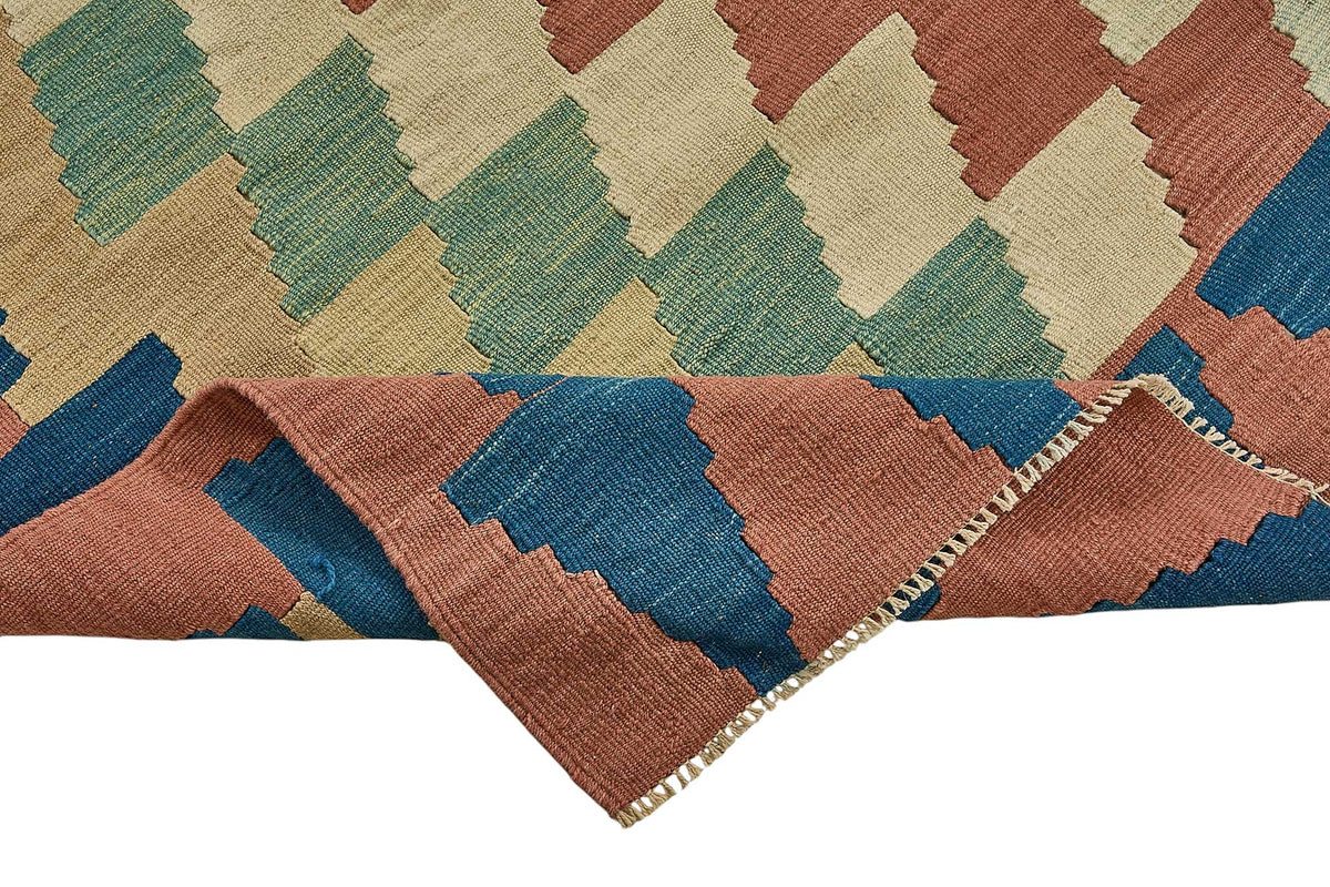7x10 Handwoven Turkish Kilim Rug - 50646