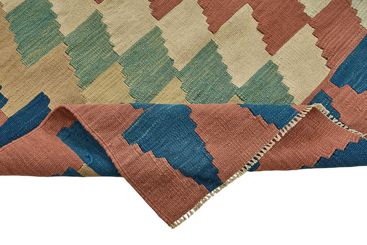 7x10 Handwoven Turkish Kilim Rug - 50646