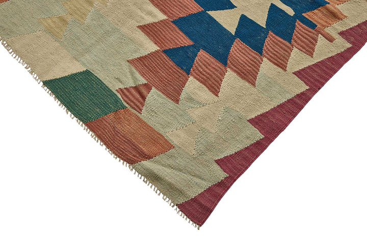 7x10 Handwoven Turkish Kilim Rug - 50647