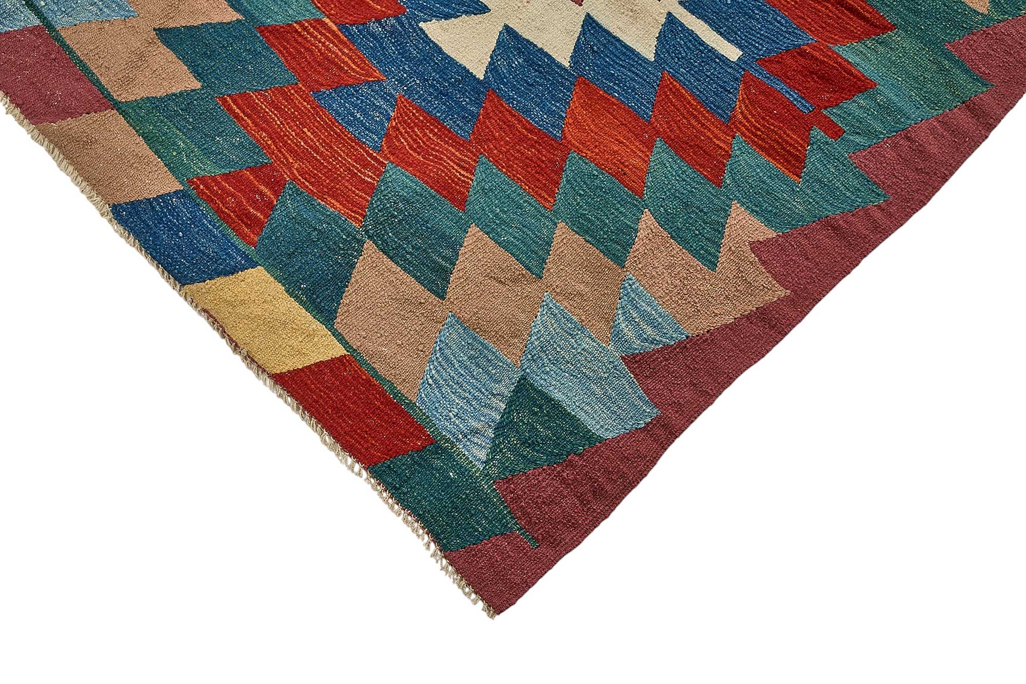 7x9 Handwoven Turkish Kilim Rug - 50648