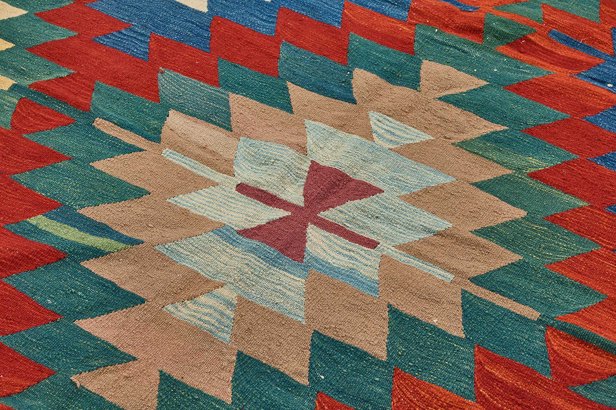 7x9 Handwoven Turkish Kilim Rug - 50648