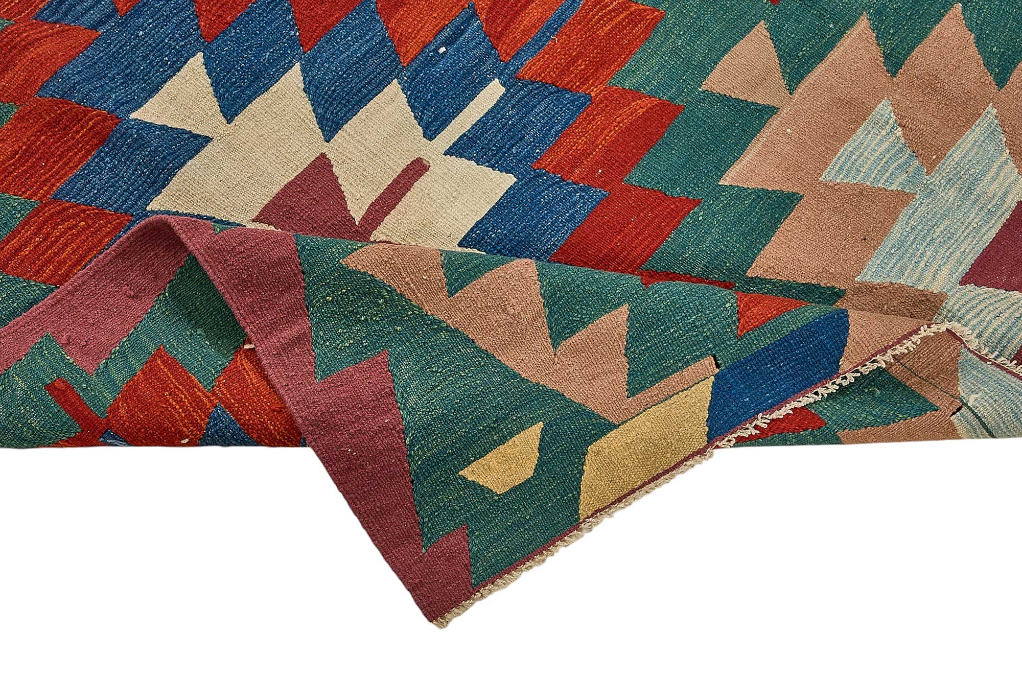 7x9 Handwoven Turkish Kilim Rug - 50648