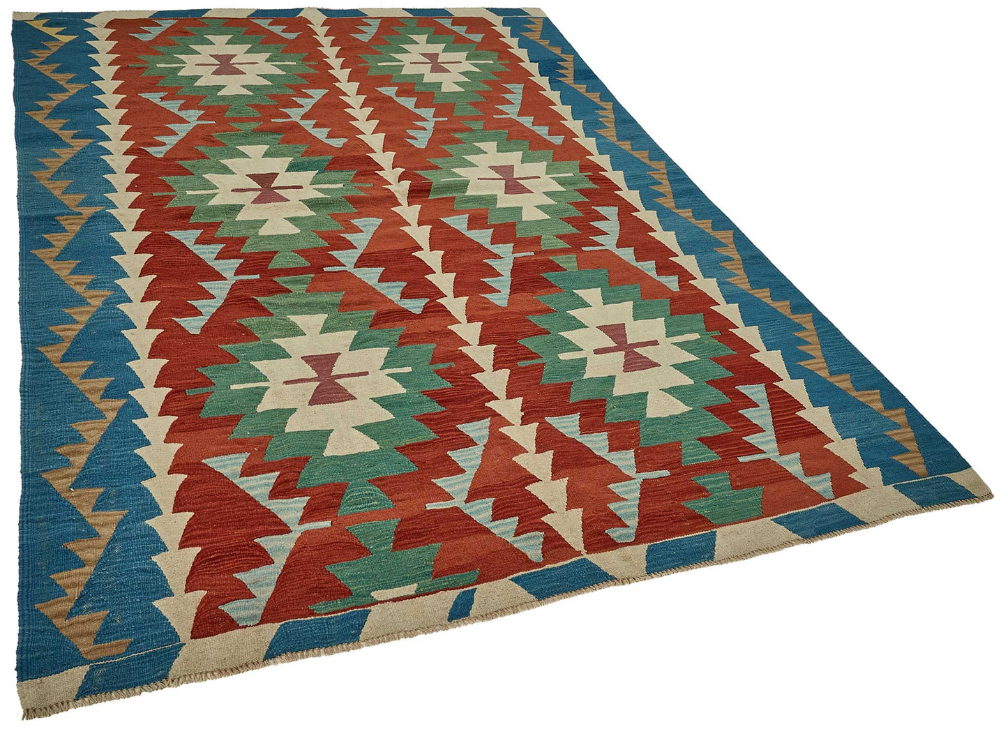 6x9 Handwoven Turkish Kilim Rug - 50649