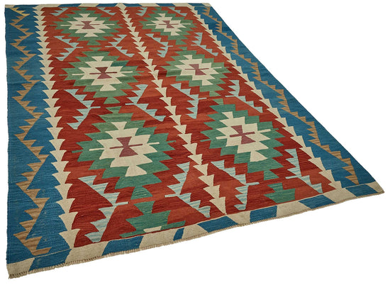 6x9 Handwoven Turkish Kilim Rug - 50649
