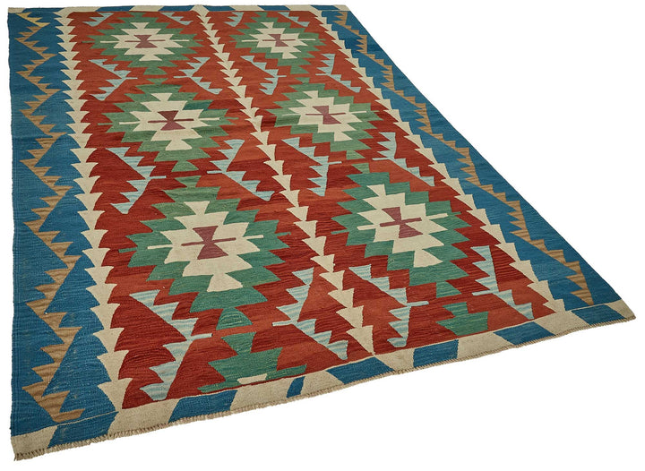 6x9 Handwoven Turkish Kilim Rug - 50649
