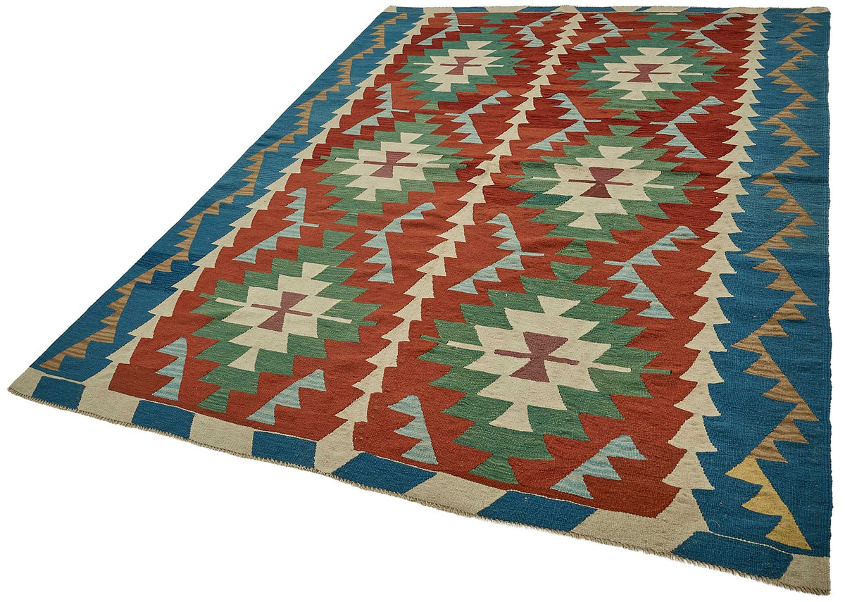 6x9 Handwoven Turkish Kilim Rug - 50649