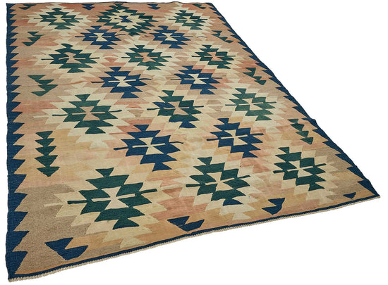 6x9 Handwoven Turkish Kilim Rug - 50651