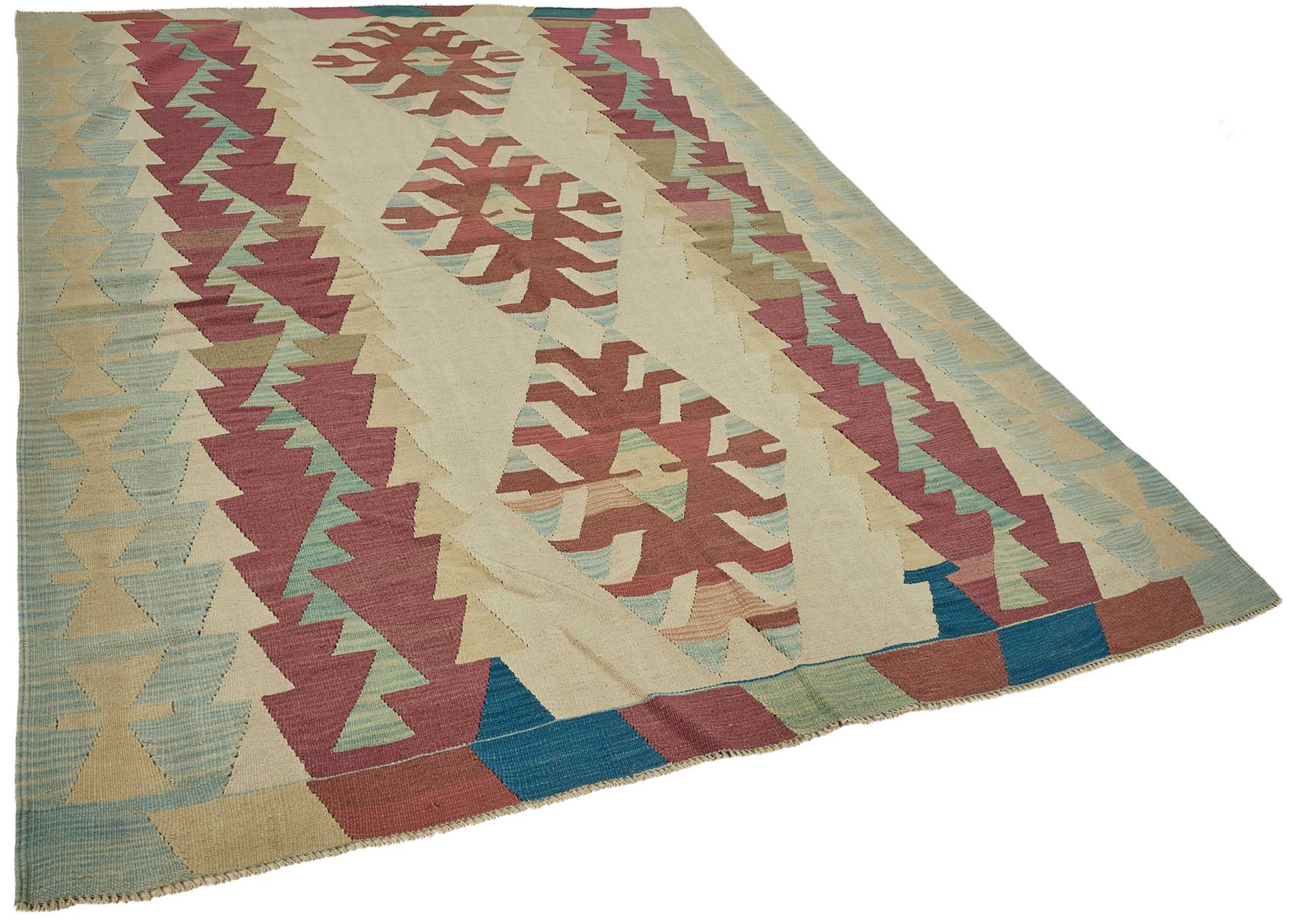 6x9 Handwoven Turkish Kilim Rug - 50652