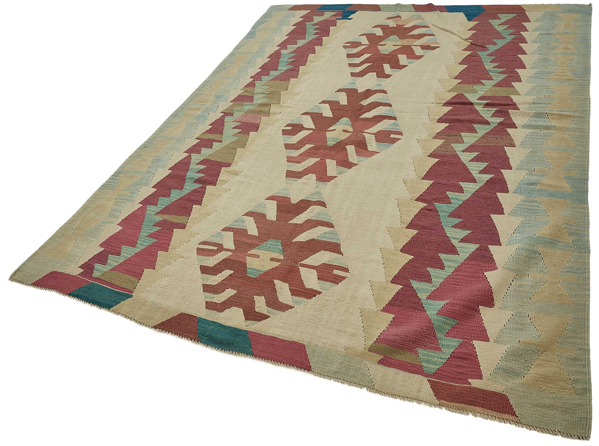 6x9 Handwoven Turkish Kilim Rug - 50652