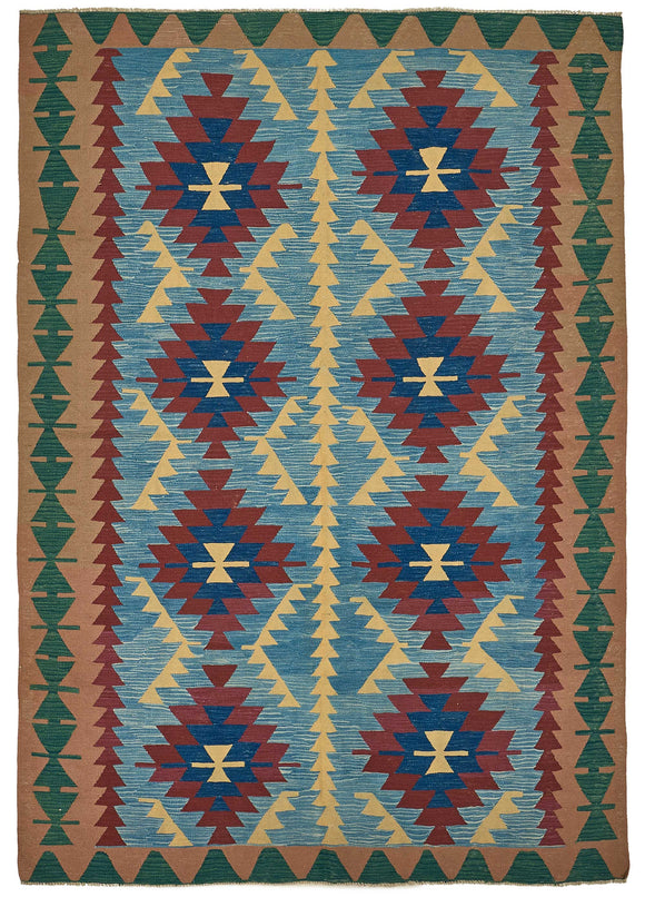 6x9 Handwoven Turkish Kilim Rug - 50653