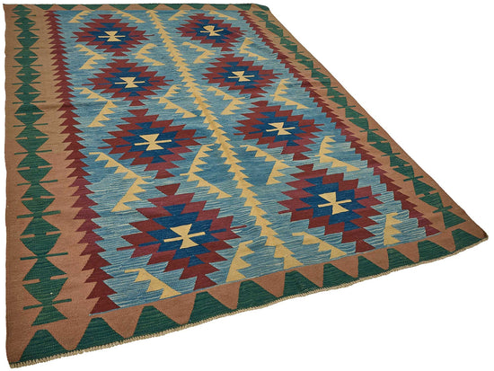 6x9 Handwoven Turkish Kilim Rug - 50653
