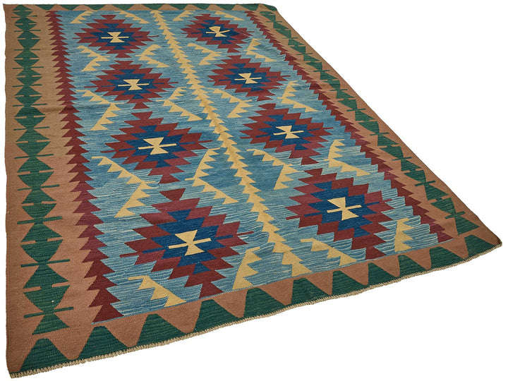 6x9 Handwoven Turkish Kilim Rug - 50653